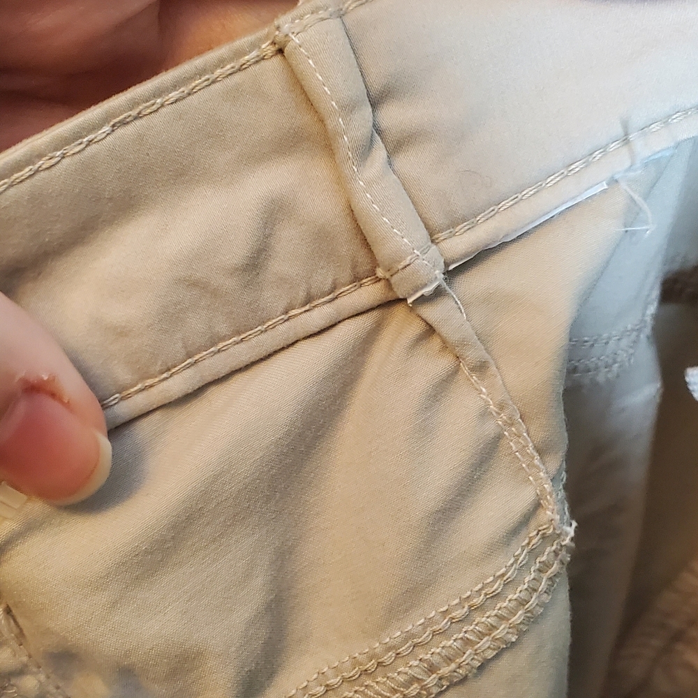 ❤️‍ VINTAGE Armani Collezioni 90s Designer Beige Casual Pants ~ estimated size 4 - Picture 9 of 13